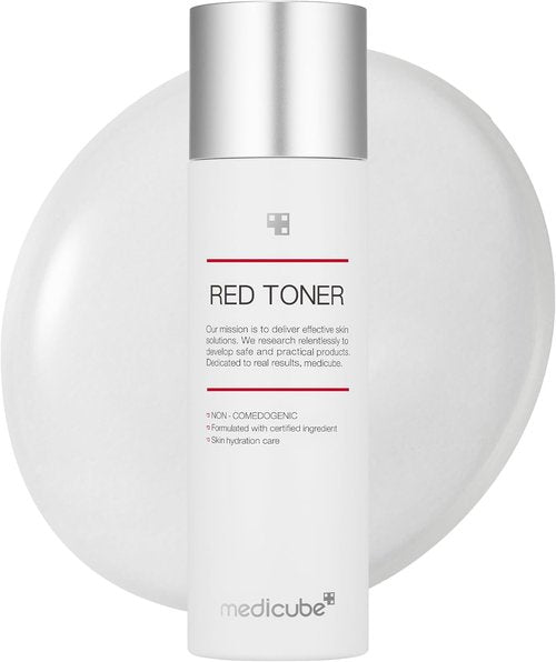 Medicube Red Toner 2.0 - Soothing Acne-Prone Skin Formula with BHA & Niacinamide | 3.38 fl. oz.