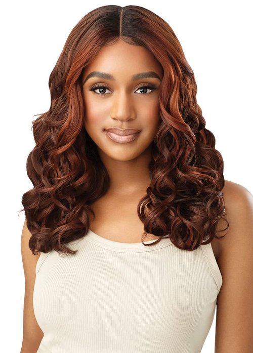 Outre Lace Front Wig – EVALEE (OFF BLACK 1B)