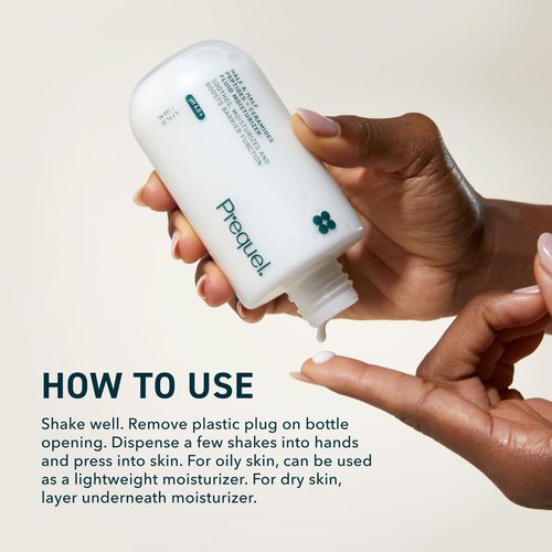 Prequel Skin Half and Half Fluid Moisturizer - Lightweight Ceramide Peptide Lotion for All Skin Types