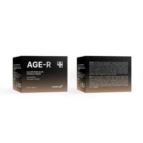 medicube AGE-R Glutathione Glow Capsule Facial Cream - Instant Lifting Moisturizer - Collagen Peptide For Hydrating Glow - Improve Blemishes, Uneven Skin Tone - Korean Skin Care 1.69 fl.oz