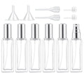 IRON BILL 30 ml Glass Spray Bottle, 1 oz Perfume Bottles Empty, Glass Atomizer, Small Travel Atomizer Bottle Refillable (6 PCS, Sliver)