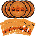 Halloween Party Plates Tableware Set Spooky Disposable Dinnerware - Halloween004