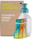 Wild Clean Hand Soap Starter Kit - 1 Refillable Hand Soap Container + 3 Powder Refills, Variety Scents, Eco-Friendly Products & Cleaning Supplies, 3 x 11 Fl oz Bottles (33 FL oz total)