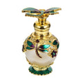 Healifty Refillable Perfume Bottle 2.75 Inch Crystal Glass Essential Oil Bottle for Home Aromatherapy and Fragrance Storage
