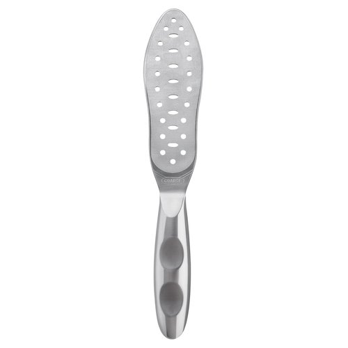 Foot File Callus Remover Stainless Steel Double Sided Foot Scraper, Foot Rasp for Dry and Wet Skin, Pedicure Tool for Feet Hard Skin and Cracked Heels