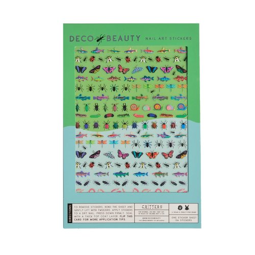 Deco Beauty Critters - Super Thin & Easy-to-Apply Nail Art with The Cutest Designs - Durable & Long-Lasting Nail Art Stickers and Decals for Women, for DIY at-Home Manicures & Salon-Quality Nails