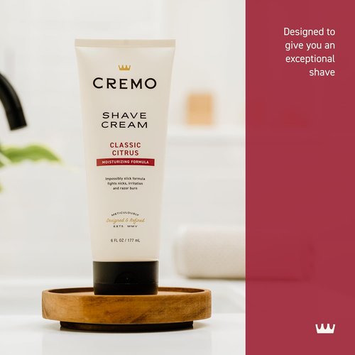 Cremo Shaving Cream - Ultra-Slick Formula for Men | Fights Nicks & Razor Burn | 6 Fl Oz (2 Pack)