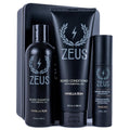ZEUS Beard Care Starter Kit for Men, Natural Shampoo, Conditioner & Refined Oil, Soften, Hydrate & Strengthen Thick Facial Hair (Made in USA) Vanilla Rum
