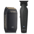 Supreme Trimmer Vader Trimmer & Crunch Foil Shaver Barber Haircutting Kit | Professional DLC T-Blade Beard Trimmer ST3778 & STF602 Waterproof IPX6 Shaver Set | (Black)
