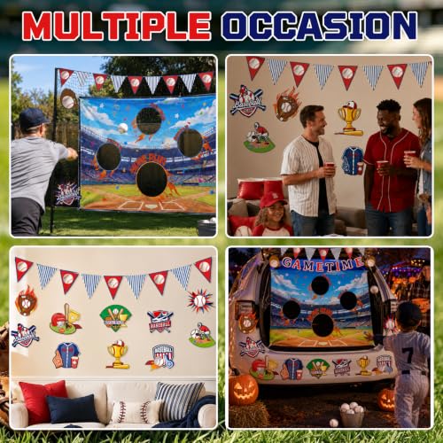 Halloween Baseball Car Decorations Kit - Trunk or Treat Display Set