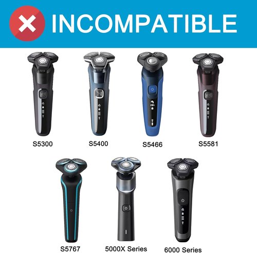 Philips Norelco SH50 Replacement Heads - Electric Shaver Blades Compatible with 5000 Series | 6-Pack