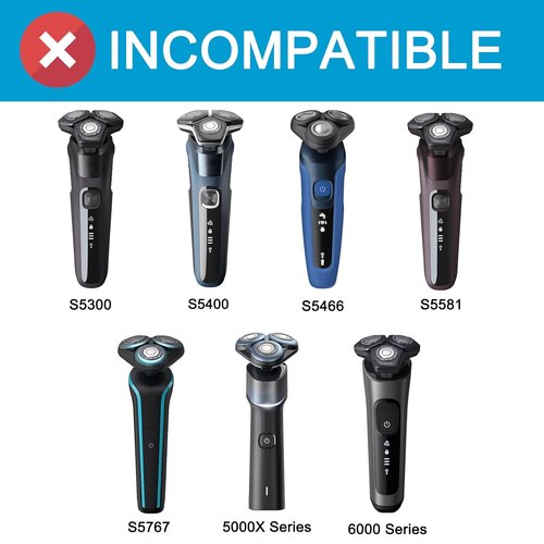 Philips Norelco SH50 Replacement Heads - Electric Shaver Blades for 5000 Series | 6-Pack Compatible