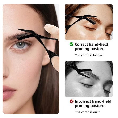 OFIDUS Eyebrow Scissors Trimmer with Comb Gift for Men and Women Stocking Stuffers