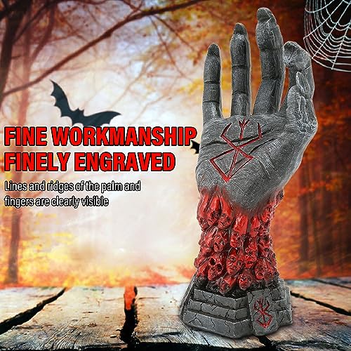 9.6 Inch Skeleton Hand Statue Resin Sculpture Halloween Decor Figurine