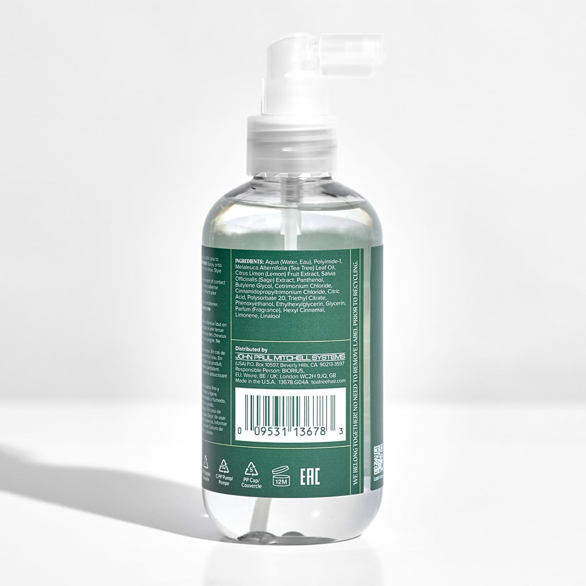 Tea Tree Lemon Sage Thickening Spray - Boost Volume & Body for Fine Hair