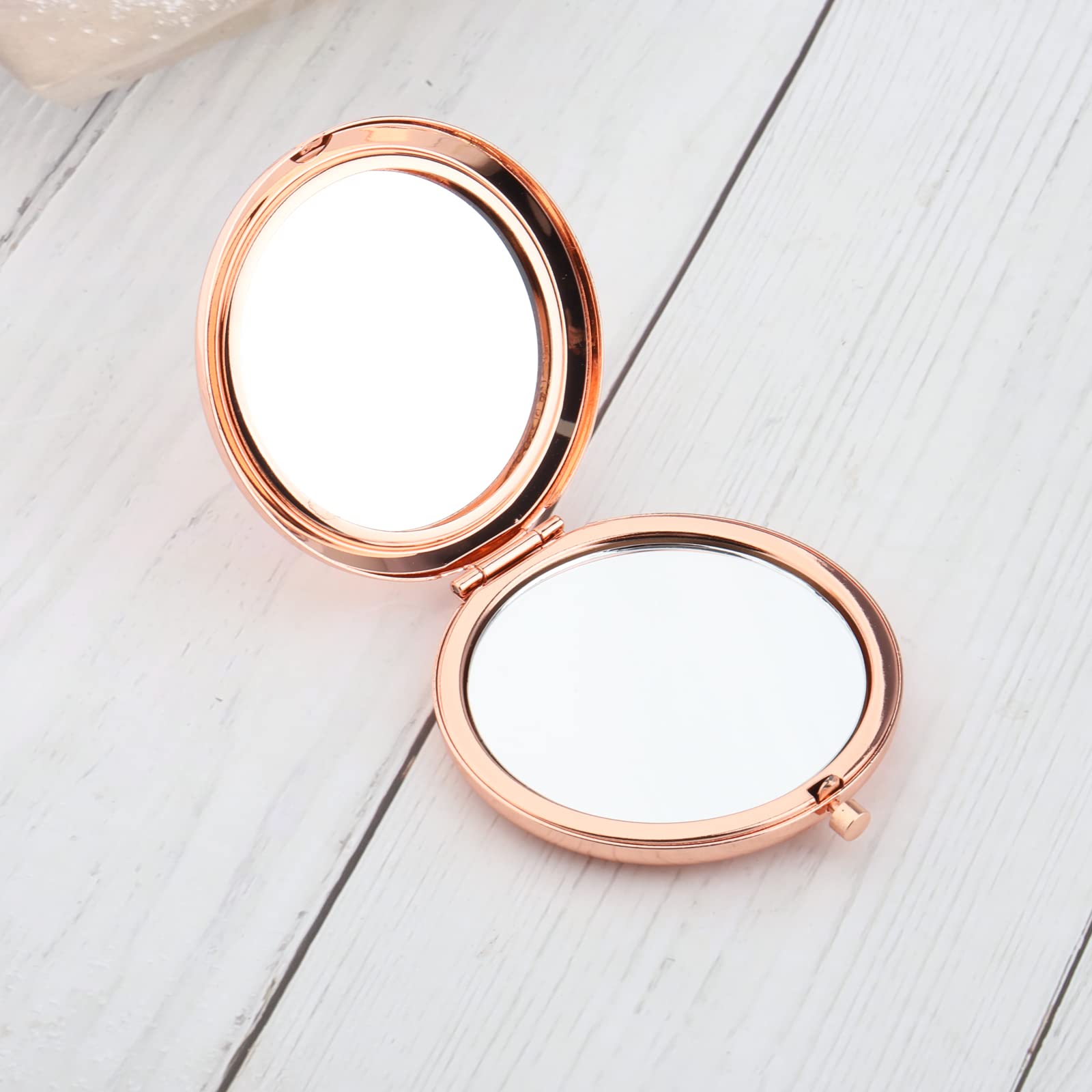 WUSUANED Princess Fans Makeup Mirror It’s Not What We Have in Life It’s Who We Have in Our Life Jewelry Cartoon Friendship Gift