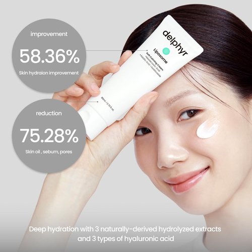 delphyr Liposome Soft Calming Cream, Centella Asiatica TECA Moisturizer for Sensitive Skin, Skin Protection and Soother, Korean Skincare for Trouble Care (2.70 fl. oz, 80ml)