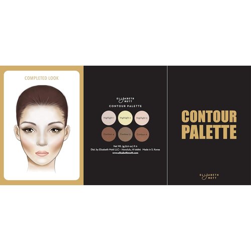 Elizabeth Mott Bronzer Contour Kit | 6 Blendable Shades for a Natural Sun-Kissed Glow - Lightweight & Cruelty-Free