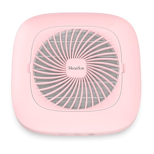 MelodySusie Professional Nail Dust Collector, SPro 4000RPM Nail Vacuum Fan with 2 Powerful Suction Modes & Reusable Filter, Essential Tool for NAI Tech & Salon Use,Pink