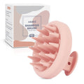 AIMIKE Scalp Massager Shampoo Brush - Soft Silicone Hair Scrubber for Dandruff Removal & Growth - Pink