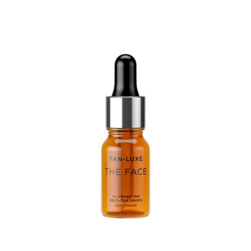 Tan-Luxe The Face, Illuminating Self Tan Drops, Custom Face Tanner for a Natural Looking Glow, Skincare Benefits, Mix with Moisturizer or Serum, Cruelty-Free. 0.33 fl. oz