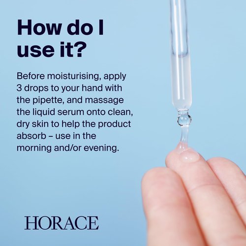 HORACE Salicylic Acid + Niacinamide Face Serum for Men - Anti-Blemish Treatment for Pore Tightening & Smoother Skin - Unscented, 30ml