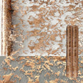 Rose Gold Glitter Metallic Mesh Table Runner 12 Pack 11x108 Inches for Wedding & Parties - 2x9FT