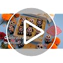 60 Pcs Day of The Dead Animal Mini Figures - Black & White Decorative Set