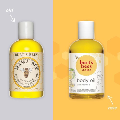Burt's Bees Mama Body Oil - 100% Natural with Vitamin E | 4 Fl Oz for Nourished Skin