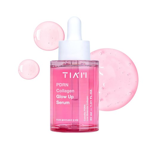 TIAM PDRN Collagen Glow Up Serum - Pink Capsule Peptide Serum for Plumping & Firming | 1.01 fl. oz.