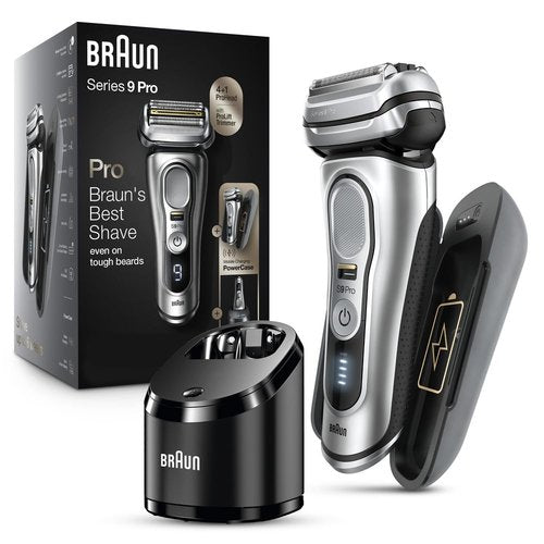 Braun Electric Razor - Series 9 Pro 9477cc Waterproof Foil Shaver | Wet & Dry Shave with Charging Case