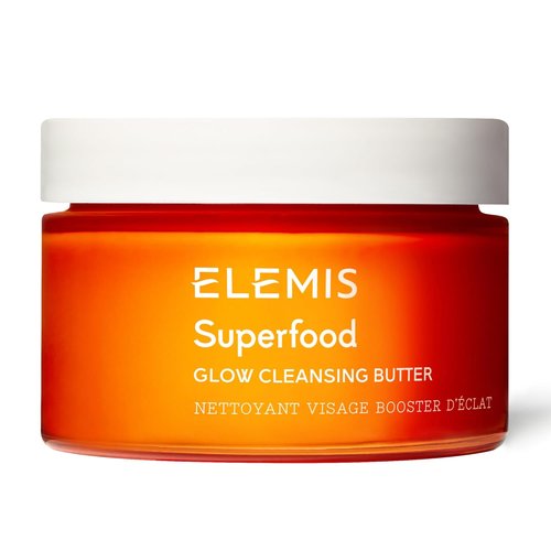 ELEMIS Superfood AHA Glow Cleansing Butter - Daily Facial Cleanser & Mask for Bright, Nourished Skin