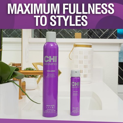 CHI Magnified Volume Hair Spray - Boosts Volume & Adds Shine | 12 Oz for Maximum Fullness