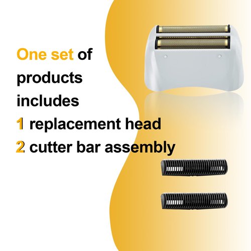 4 Pack Pro Shaver Replacement Foil and Cutters compatible with andis 17150(TS-1) shaver ProFoil Lithium replacement, Golden