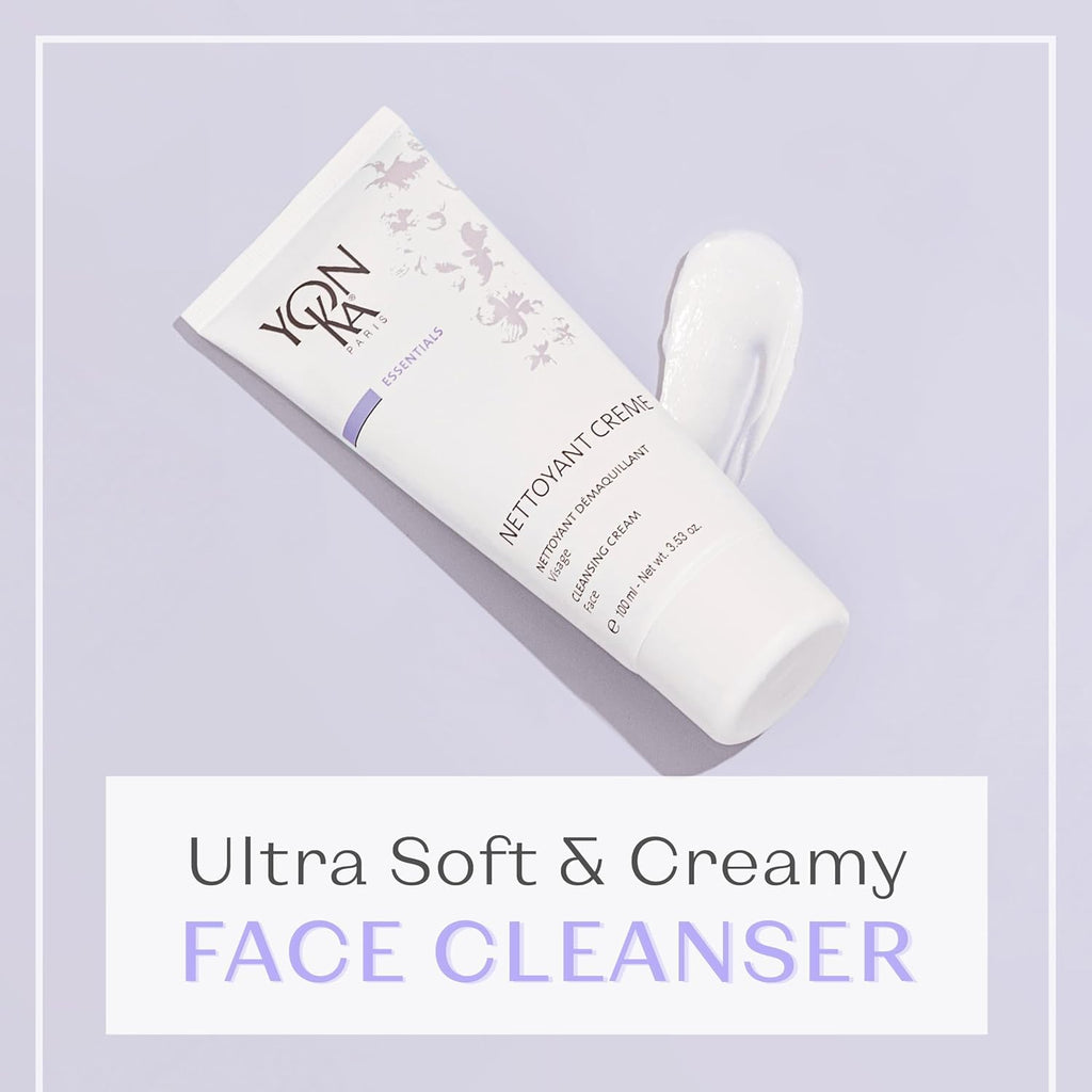 Yonka Nettoyant Creme - Cleansing Makeup Remover Cream with Calming Peppermint | 3.53 oz for Sensitive & Acne-Prone Skin