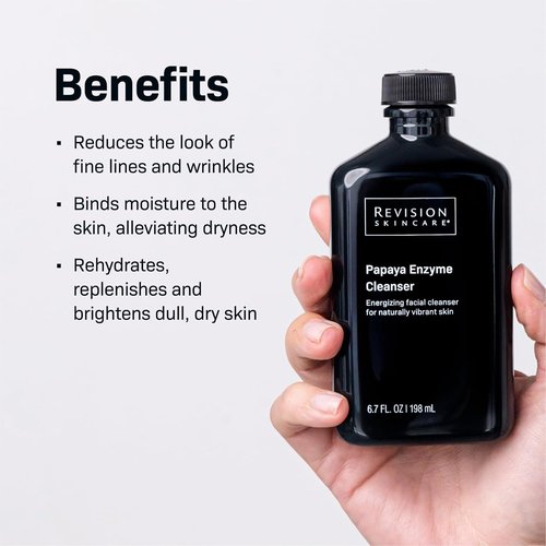 Revision Skincare Papaya Enzyme Cleanser - Energizing Facial Cleanser with Salicylic Acid | Soothing & Exfoliating