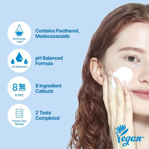 ETUDE SoonJung 5.5 Foam Cleanser - Gentle Face Wash for Sensitive Skin | Hypoallergenic & Low pH (5.1 Fl Oz)