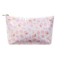 uekeboag Large Waterproof PVC Beach Pool Makeup Bag with Shell Pattern, Cute Cosmetic Accessories Pouch with Zipper, Coquette Carry-on Travel Toiletry Bag for Women Girls(07Shell)