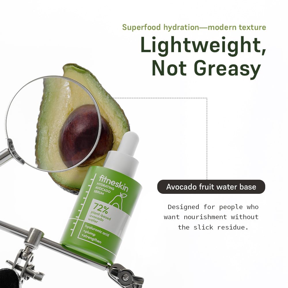**Skiennix Hydrating Avocado Serum - Nourishing Fruit Water & Vitamin B3 | 1 Fl Oz (30ml) - Vegan & Fragrance-Free**
