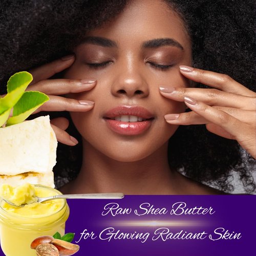 AliBell's- Refined Shea Butter - Unscented Shea Butter - Ultra Refined, Deodorized, White - Hydrating Moisturizer for Dry Skin and Hair