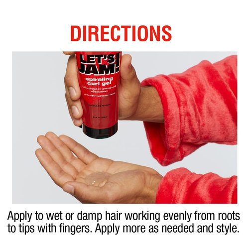 Softsheen Carson | Lets Jam! Spiraling Curl Gel - Anti-Breakage, 48HR Hydration & Hold for Curly Hair, 6.8 Fl Oz