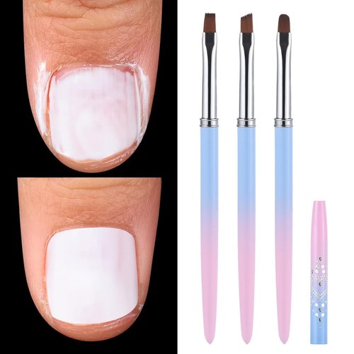 OPI Nail Polish Remover - 3PCS Nail Clean-Up Brushes for Precision Cuticle Cleaning | Acetone Resistant
