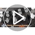 Halloween Paper Garland Set - 6 Pieces, 60 ft Black, Orange & White Decorations