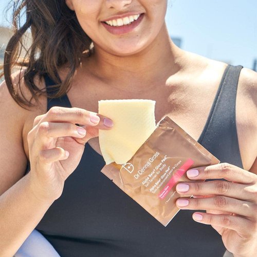 Dr. Dennis Gross Alpha Beta Glow Pad Self Tanner - Intense Radiance for Dull Skin | 20 Towelettes
