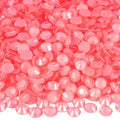 Blinginbox Flatback Rhinestones Round Gems, 1440pcs Luminous Series Glass Stones Neon Gems Non Hotfix Crystal Rhinestones for Nail Charms Crafts Clothes Tumblers,Living Coral Neon,SS20.