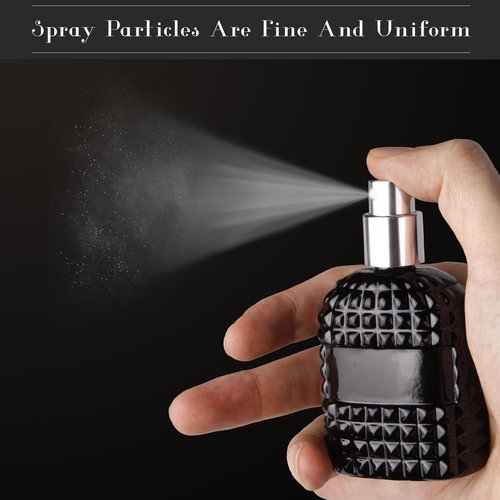 Gsteng 2 Pack Refillable Spray Perfume Bottles, 30ML Thick Glass Empty Perfume Bottles, Perfume Atomizer Travel Cologne Sprayer Bottles