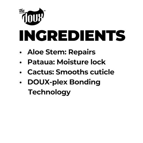 Doux PRESS REWIND Curl Retention Shampoo - Anti-Frizz Hydrating Formula with Aloe & Pataua Oil | 8 oz