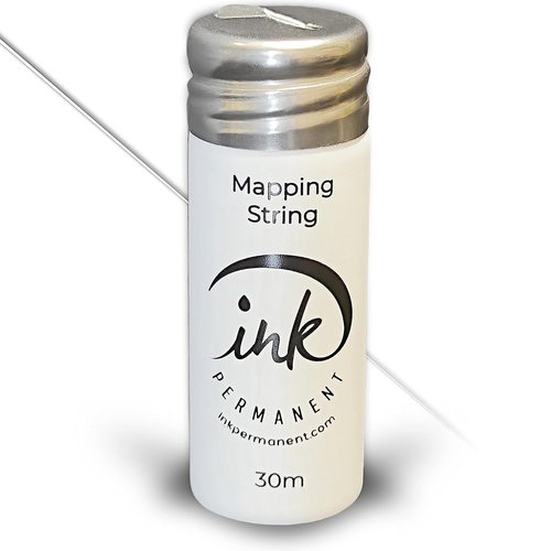 Permanent Ink Brow Mapping String by Ink | Pre-Inked 100 Ft for Microblading & Eyebrow Shaping