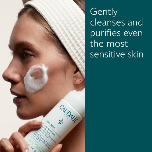 Caudalie Vinoclean Gentle Instant Foaming Facial Cleanser - Perfect for All Skin Types