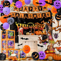 Halloween Party Decorations Kit - 157pcs Full Set with Giant Tree Balloon & Banners